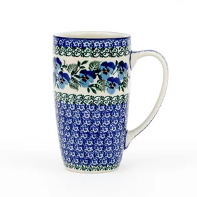 Kubek ceramiczny C52 0,4l <br> 2273X Kobaltowe bratki